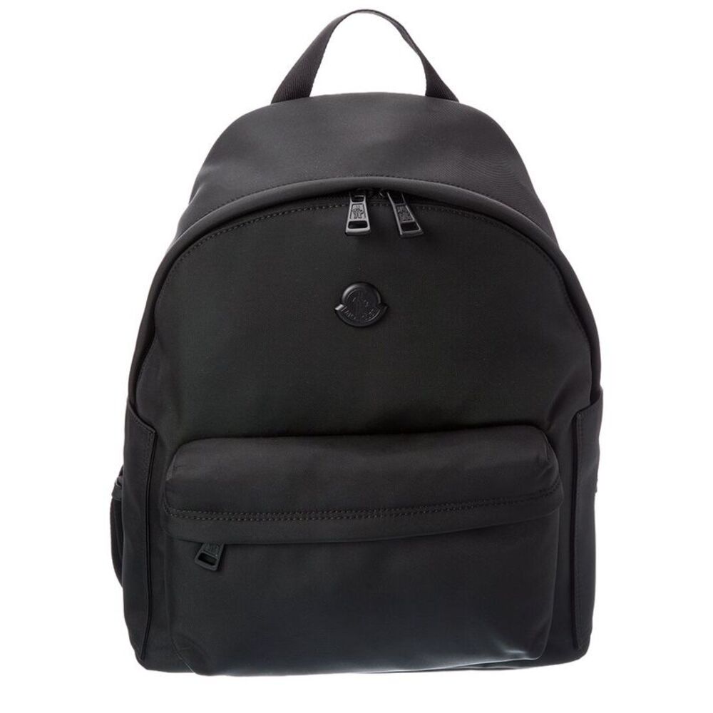 Moncler Canvas Backpack, Black